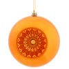 Vickerman N175518D 4.75" Burnished Orange Shiny Star Brite Ball Ornament 4/Bag