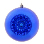 Vickerman N175522D 4.75" Cobalt Blue Shiny Star Brite Ball Ornament 4/Bag