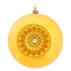 Vickerman N175537D 4.75" Honey Gold Shiny Star Brite Ball Ornament 4/Bag
