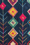 Kalalou NES1056 Navy Rug With Fringe