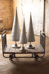 Kalalou NKC4103 Galvanized Topiaries with Brass Detail