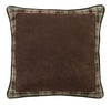 HiEnd Accents Huntsman Bufflo Check Reversed to Plaid Framed Euro Sham
