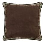 HiEnd Accents Huntsman Bufflo Check Reversed to Plaid Framed Euro Sham