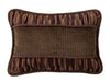 HiEnd Accents Corduroy Pillow with Rouching Details
