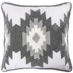 HiEnd Accents Free Spirit Pillow with Crewel Embroidery