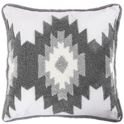 HiEnd Accents Free Spirit Pillow with Crewel Embroidery