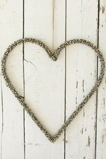 Kalalou NNV1091 Jingle Bell Christmas Heart Door Hanger