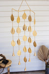Kalalou NNV1121 Metal Leaves Windchime