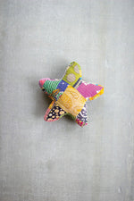 Kalalou NRV2203 Star Shape Kantha Pillow