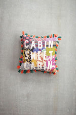 Kalalou NRV2205 Cabin Sweet Cabin Kantha Pillow