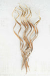 Kalalou NTRP1037 Bundle of 10 Coco Spirals - Gold Dipped