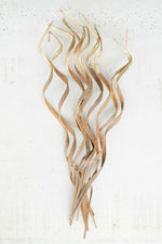 Kalalou NTRP1037 Bundle of 10 Coco Spirals - Gold Dipped