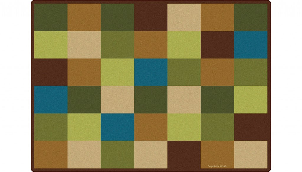 Nature Blocks Classroom Seating Rectangle Rug : Ideal for Preschools a ...