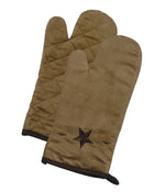 HiEnd Accents Star Oven Mitt (1 PC),   Dk Tan