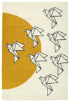 Origami Collection ORG02-01 Ivory Area Rug