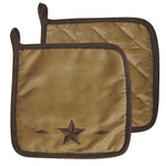 HiEnd Accents Star Pot Holder (1 PC),   Dk Tan