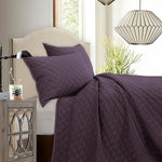 HiEnd Accents 3 pc Velvet Quilt Set, Super Queen