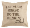 HiEnd Accents Burlap Western Phrase Pillow