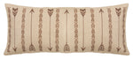 HiEnd Accents Long Rectangles and Arrows Burlap Pillow