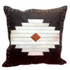 HiEnd Accents Aztec Design Leather & Hide Pillow