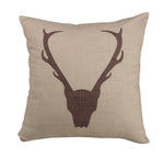HiEnd Accents Printed Antler Pillow