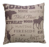 HiEnd Accents Lodge Text Collage Pillow