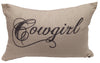 HiEnd Accents Cowgirl Linen Pillow