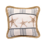 HiEnd Accents Starfish Cotton Pillow Embroidery