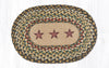 Earth Rugs PM-OP-51 Gold Stars Oval Placemat 13``x19``