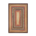 Homespice Decor 416193 8' x 10' Rectangular Peppercorn Cotton Braided Rug