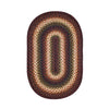 Homespice Decor 503565  4' x 6' Oval Prescott Jute Braided Rug