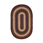 Homespice Decor 502568  27" x 45" Oval Prescott Jute Braided Rug