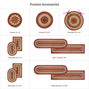 Homespice Decor 715029 6 x 9' Rectangular Preston Pure Comfort Braided Rug