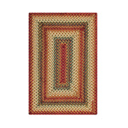 Homespice Decor 716026 8 x 10' Rectangular Preston Pure Comfort Braided Rug
