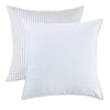 HiEnd Accents Reversible Striped and Eyelet Euro Sham