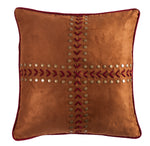 HiEnd Accents Reversible Solace Euro Sham with Embroidery & Concho Details