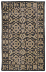 Kaleen Rugs Restoration Collection RES04-02 Black Area Rug