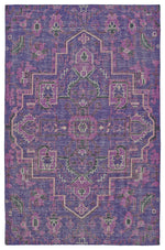 Kaleen Rugs Relic Collection RLC01-95 Purple Area Rug