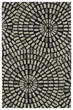 Kaleen Rugs Rosaic Collection ROA01-02 Black Area Rug