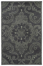 Kaleen Rugs Rosaic Collection ROA02-38 Charcoal Area Rug