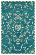 Kaleen Rugs Rosaic Collection ROA02-91 Teal Area Rug