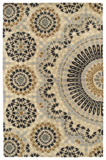 Kaleen Rugs Rosaic Collection ROA07-38 Charcoal Area Rug