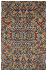 Kaleen Rugs Rosaic Collection ROA10-38 Charcoal Area Rug