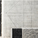 70033-8 Costilla Modern White 8`` X 10`` Rug