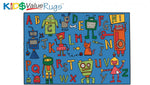 Carpet For Kids Reading Robots Rug