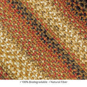 Homespice Decor 503046  4' x 6' Oval Russett Jute Braided Rug