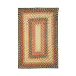 Homespice Decor 513045  4' x 6' Rectangular Russett Jute Braided Rug