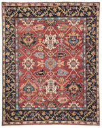 Jaipur Living Aika Hand-Knotted Medallion Red/ Multicolor Area Rug