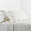HiEnd Accents 350 TC Cream Sheet Set with Arrow Embroidery