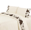 HiEnd Accents Printed Cowhide Sheet Set, Twin